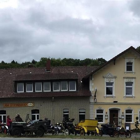 Pension Am Steinbruch Hilter Exteriör bild